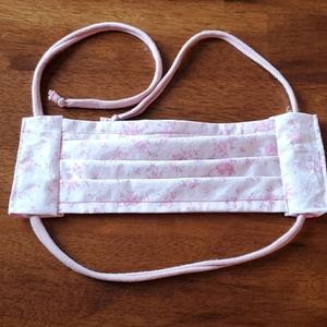 Pink Floral Cotton Hand Crafted Face Mask